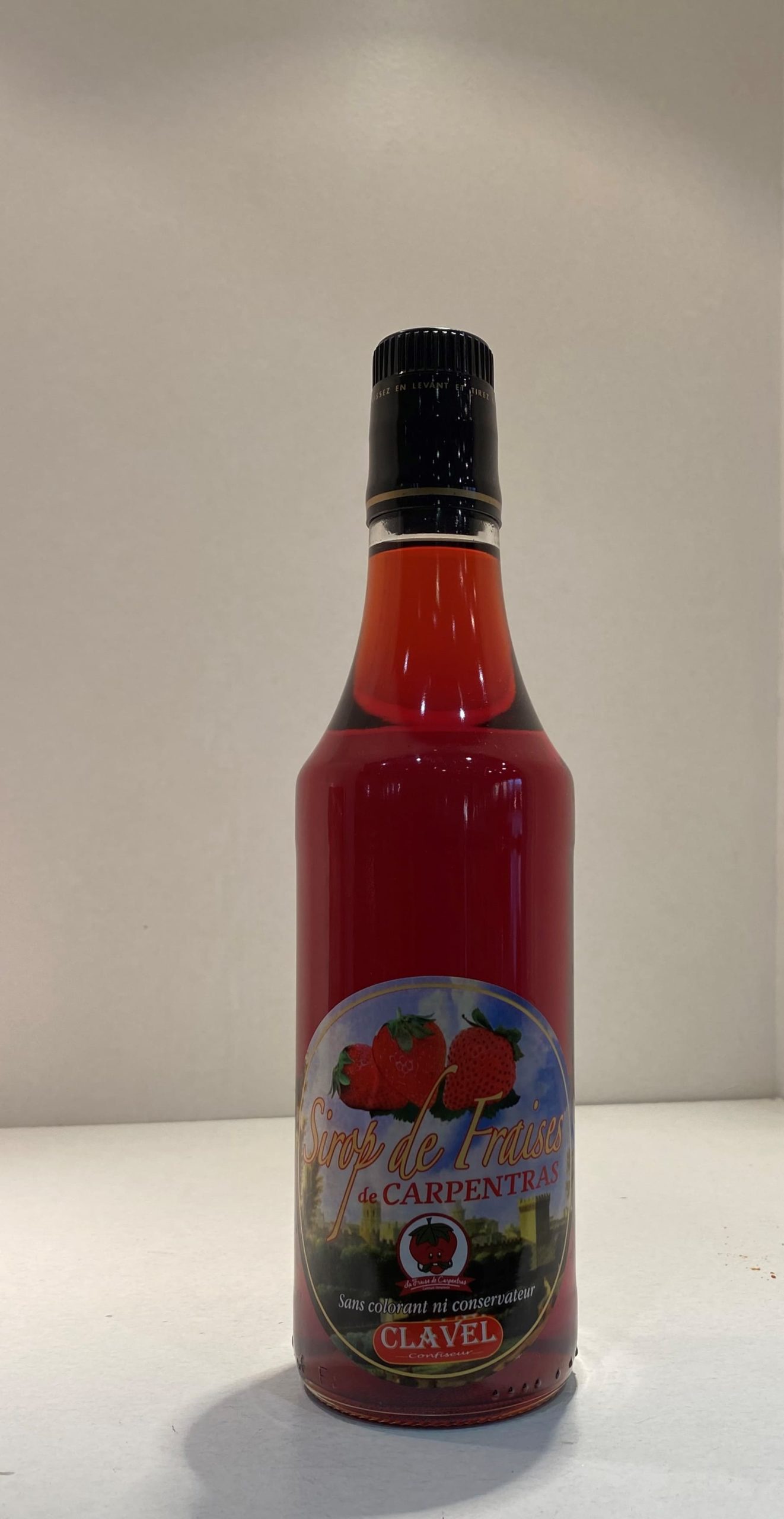 Sirop Fraise de Carpentras  Confiserie Serge Clavel Provence